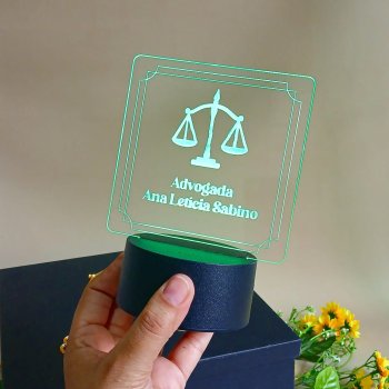 Luminária Personalizada Profissão 15cm