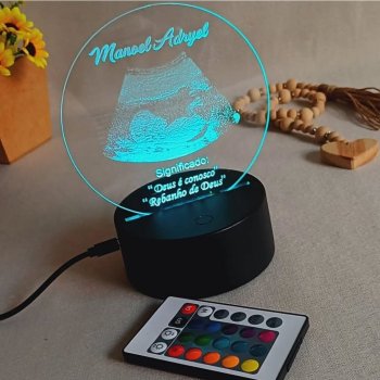 Luminária led personalizada 15cm diversos temas