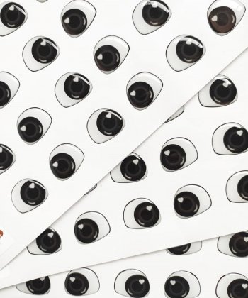 Olhos Resinados Pp 72 Pares Preto - Cod.Ref: 410PRETO
