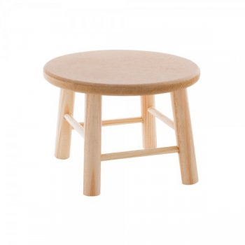 Banquinho Infantil Redondo 21 X 21 X 16cm